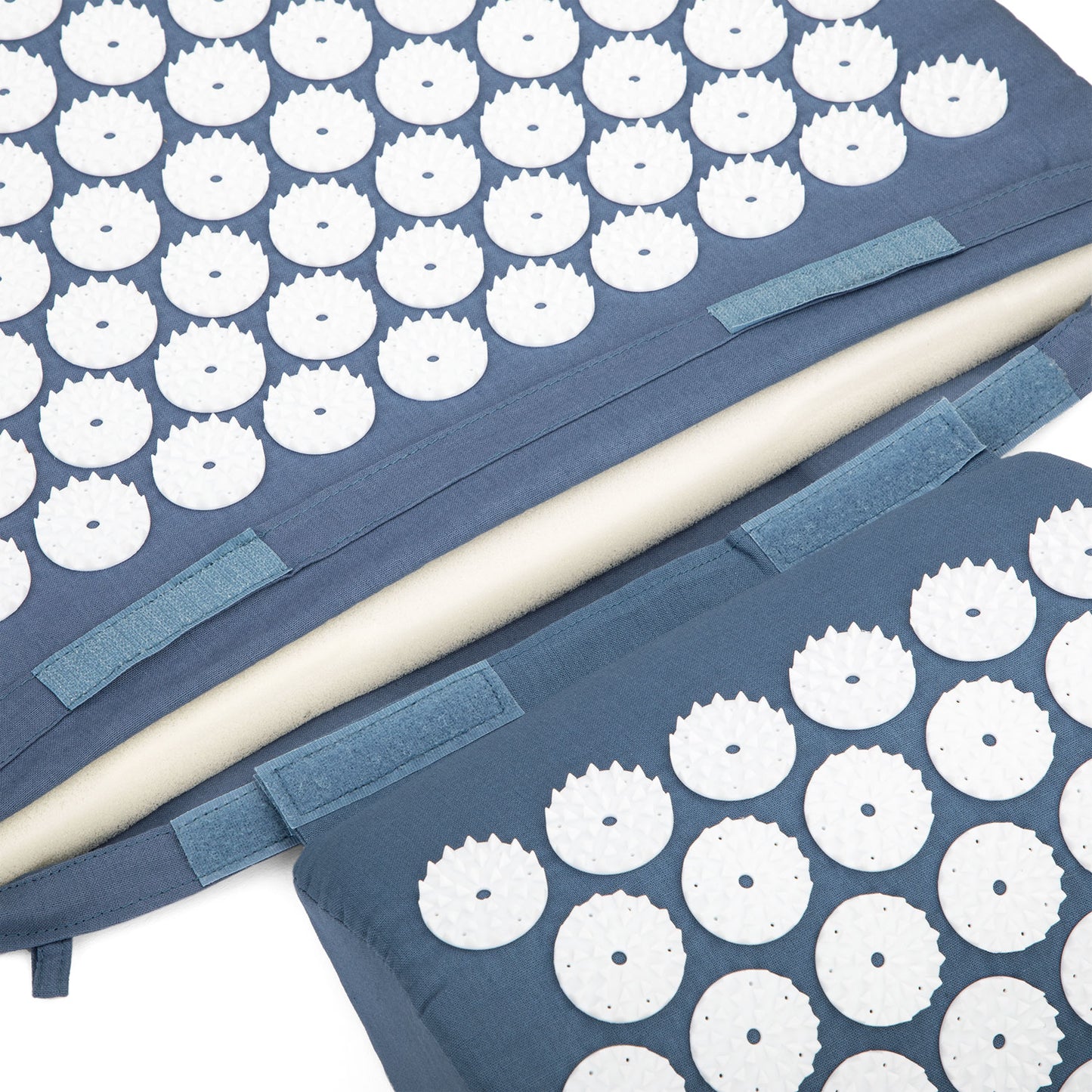 Acupressure Bed of Nails Mat and Head Cushion Pillow Set
