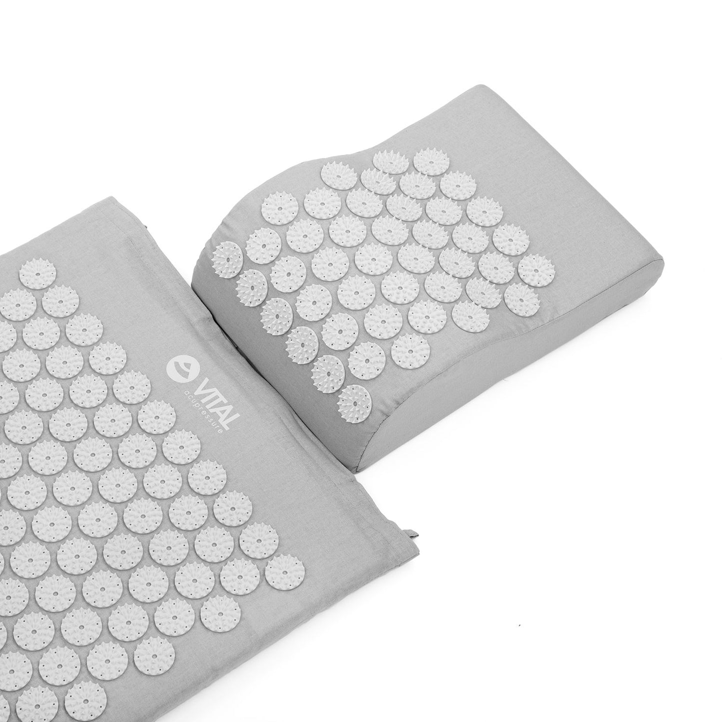 Acupressure Bed of Nails Mat and Head Cushion Pillow Set