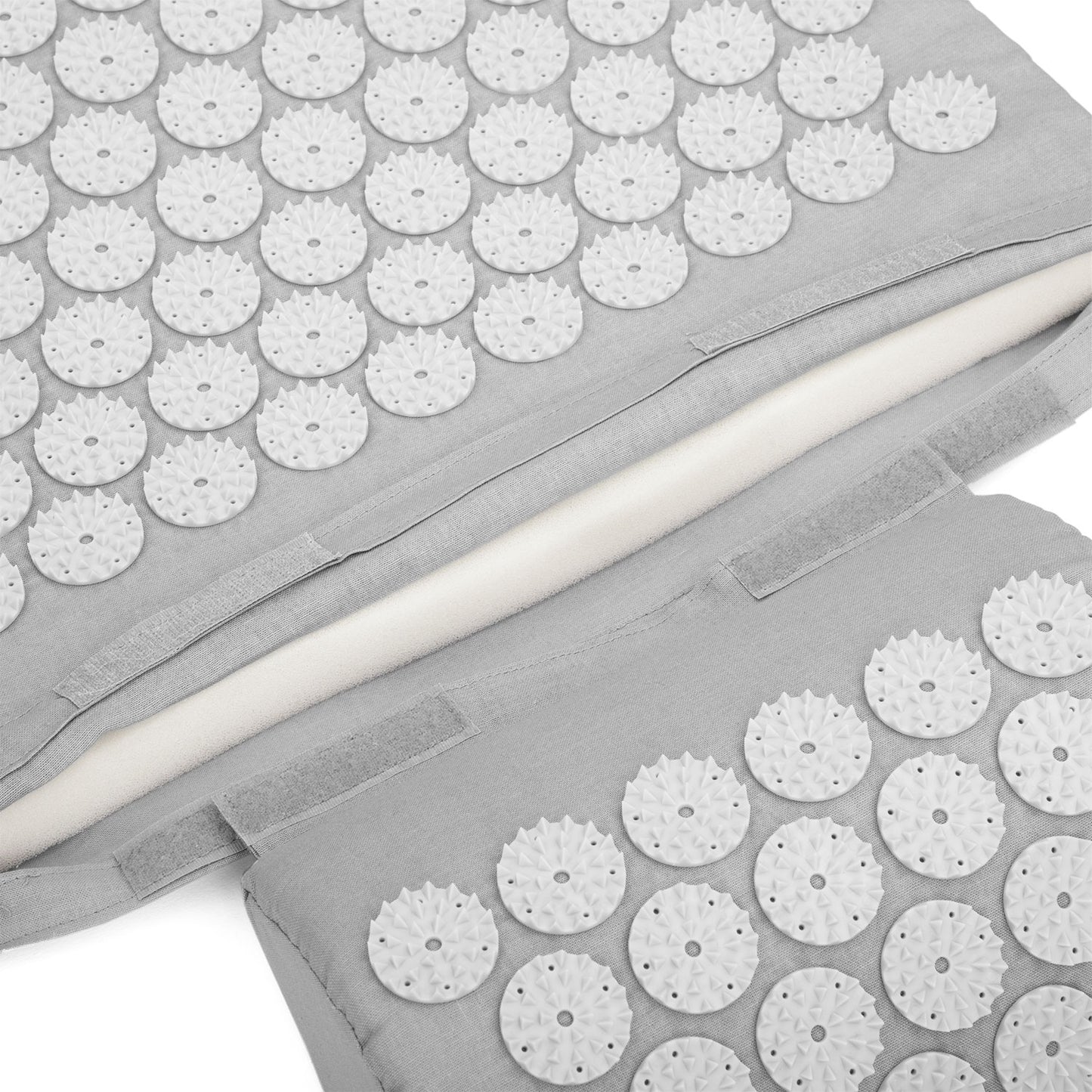 Acupressure Bed of Nails Mat and Head Cushion Pillow Set