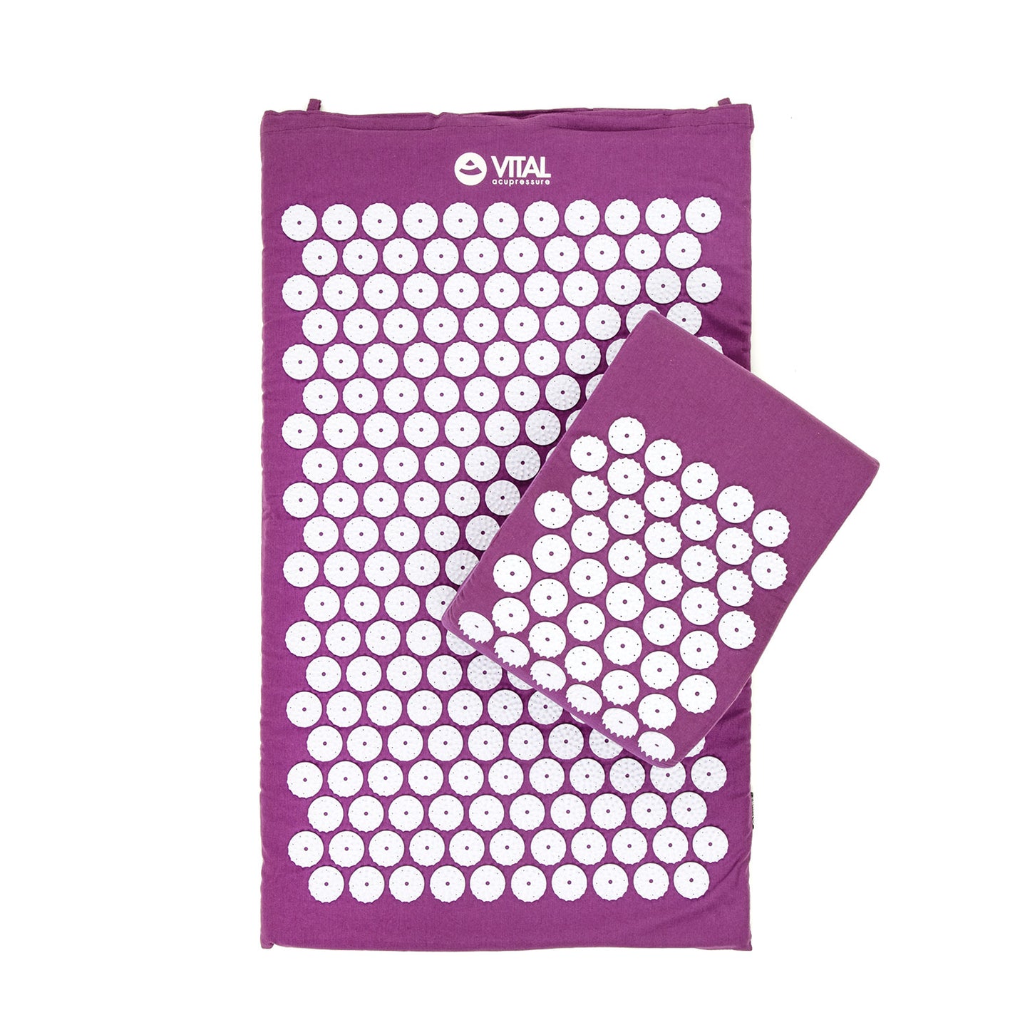 Acupressure Bed of Nails Mat and Head Cushion Pillow Set