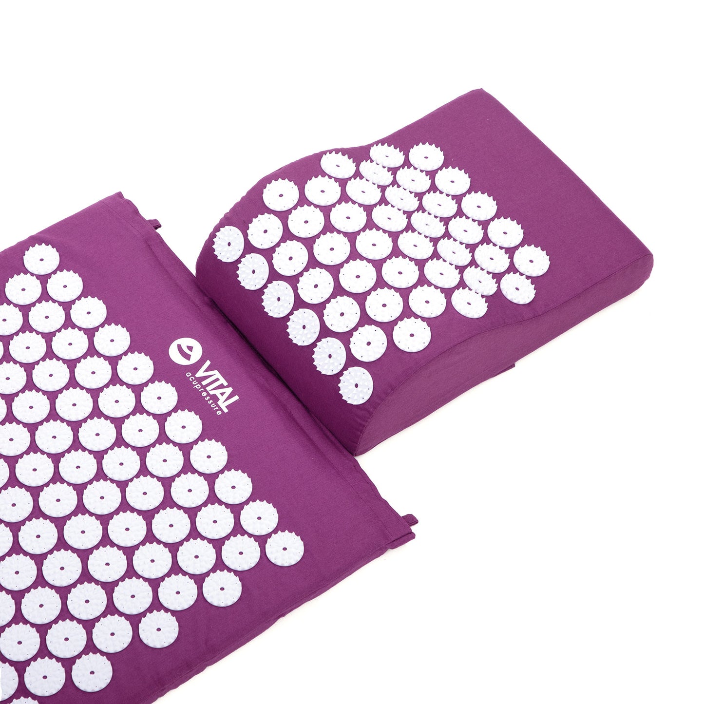 Acupressure Bed of Nails Mat and Head Cushion Pillow Set