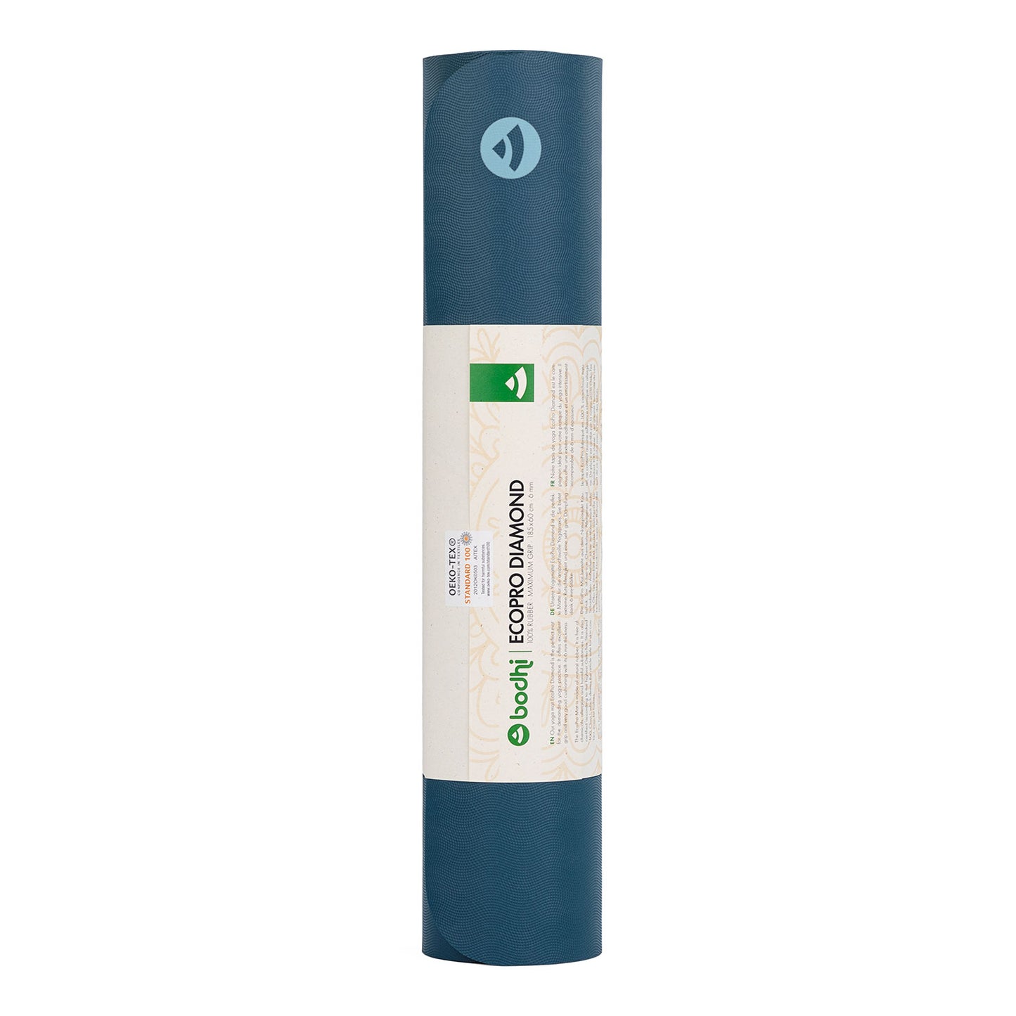 EcoPRO Natural Rubber Diamond Yoga Mat - 6mm Thick