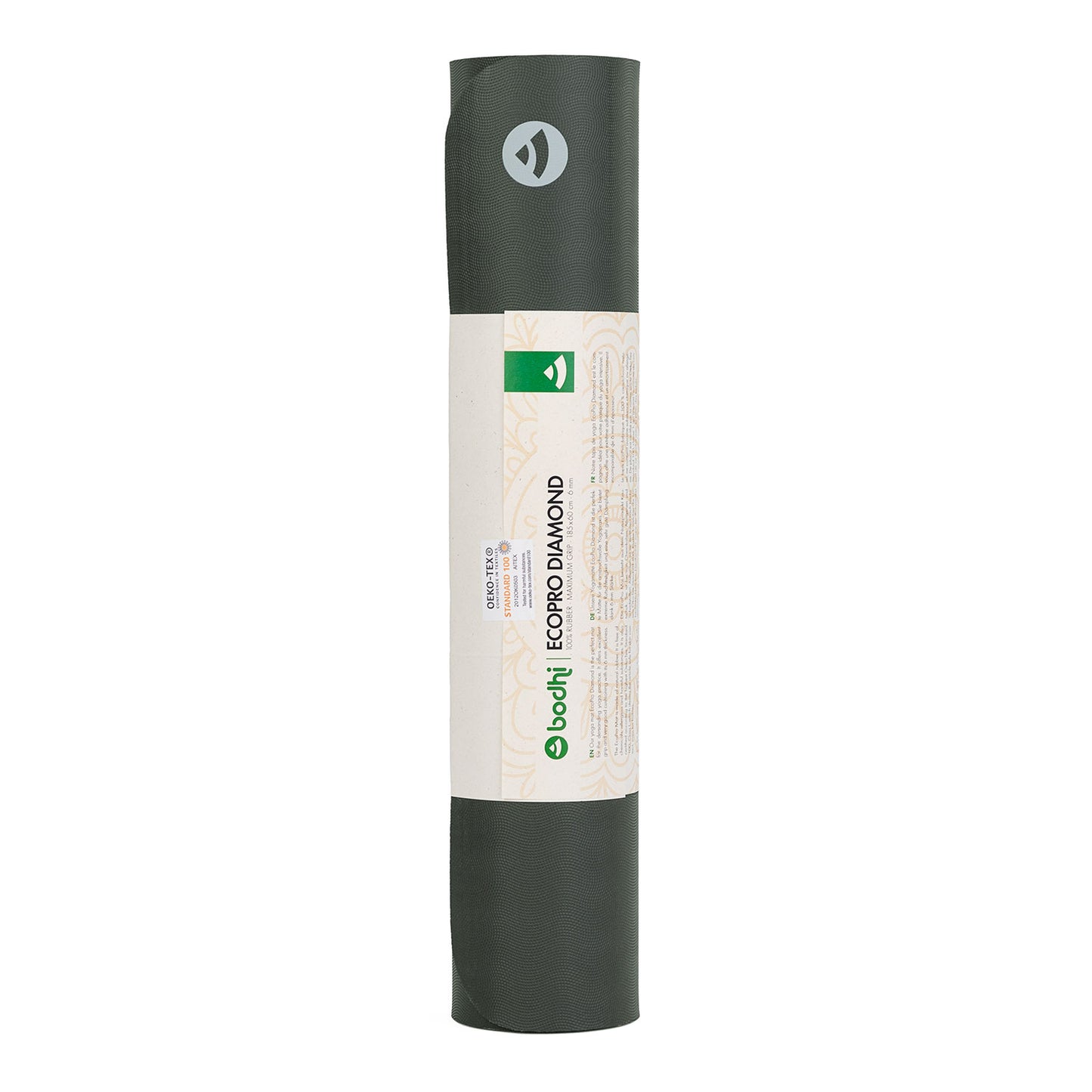 EcoPRO Natural Rubber Diamond Yoga Mat - 6mm Thick
