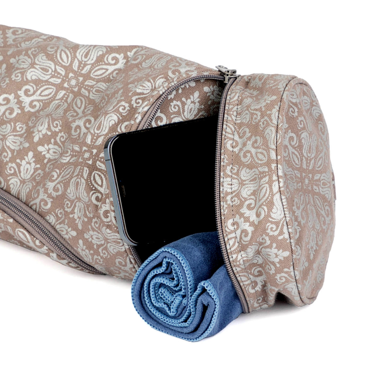 Maharaja Asana 60 Cotton Yoga Mat Bag - fits 60cm wide Yoga Mats