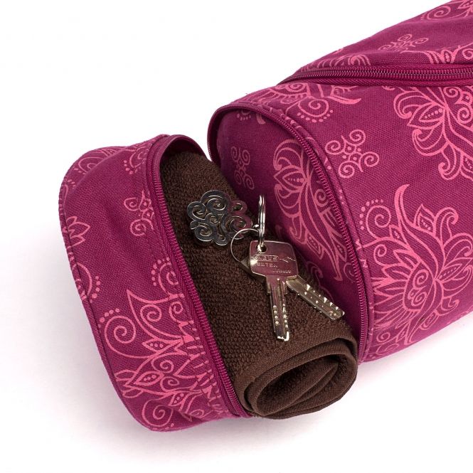EXTRA LONG Maharaja Asana 80 Cotton Yoga Mat Bag - fits 80cm wide Yoga Mats