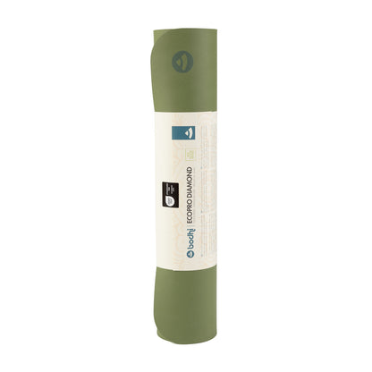 EcoPRO Natural Rubber Diamond Yoga Mat - 6mm Thick
