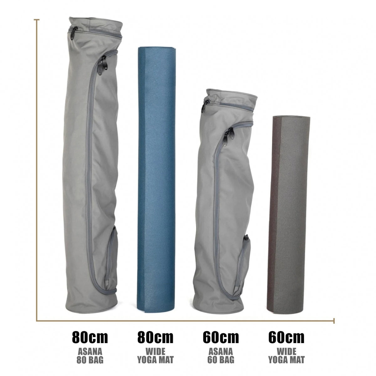 EXTRA LONG Maharaja Asana 80 Cotton Yoga Mat Bag - fits 80cm wide Yoga Mats