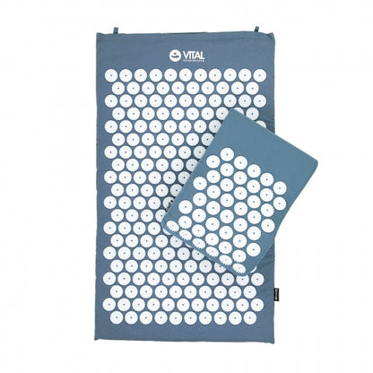 Acupressure Bed of Nails Mat and Head Cushion Pillow Set