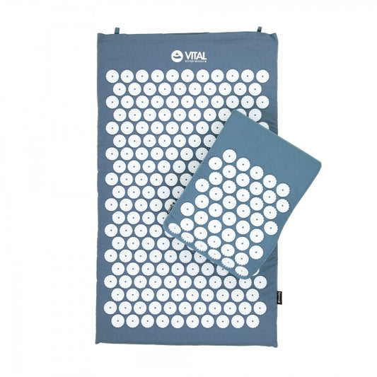 Acupressure Bed of Nails Mat and Head Cushion Pillow Set
