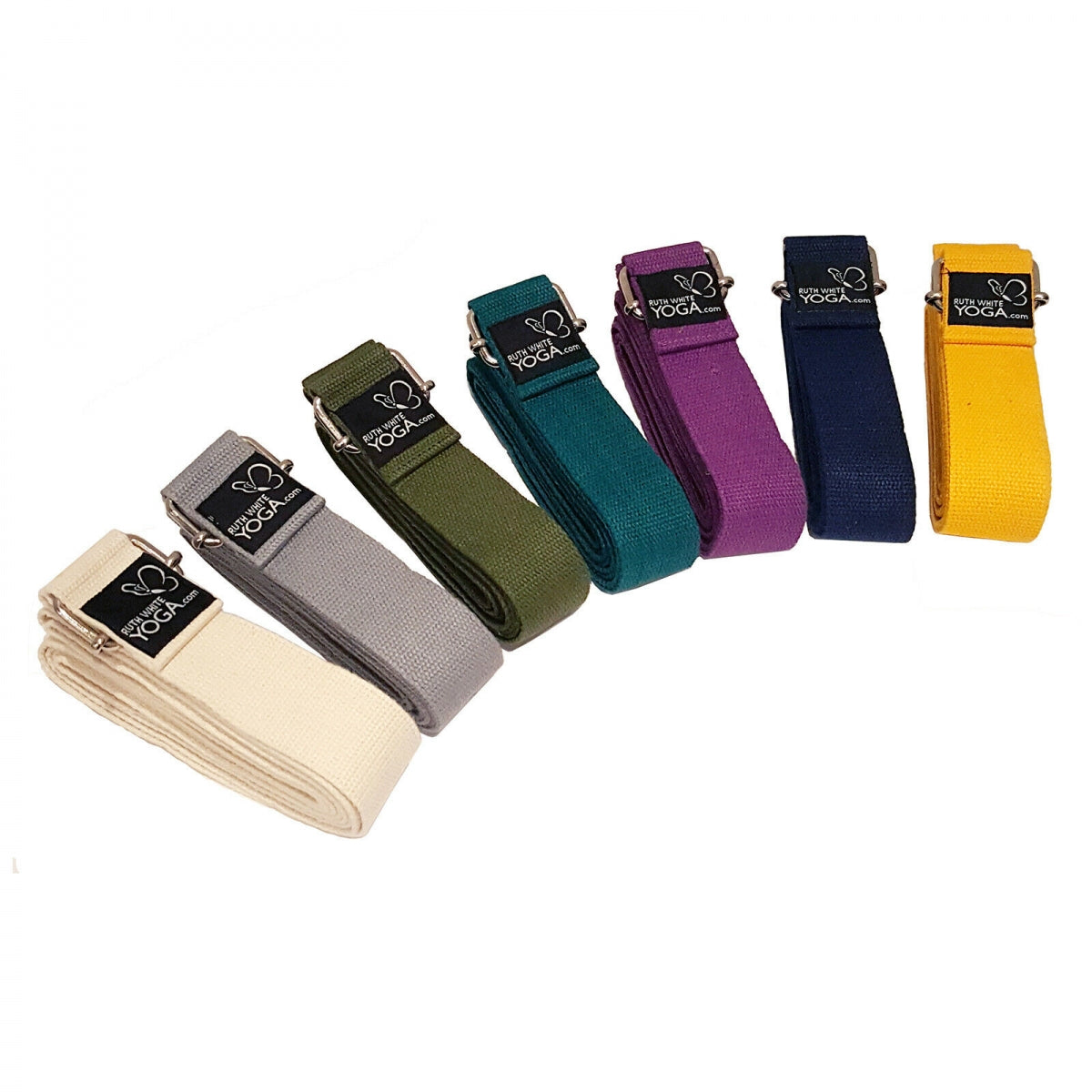 Classic Yoga Belts - Straps - 250cm - SQUARE Buckle