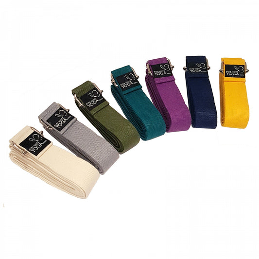 Classic Yoga Belts - Straps - 250cm - SQUARE Buckle