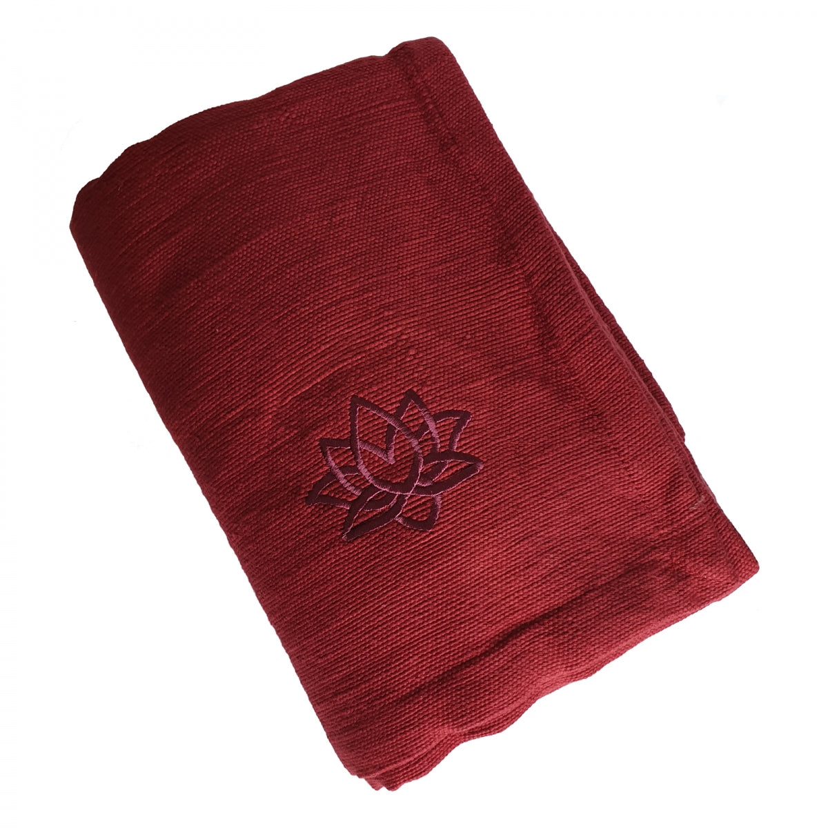 200cm EXTRA LONG Traditional Cotton Shavasana Yoga Blanket with Lotus Flower Symbol