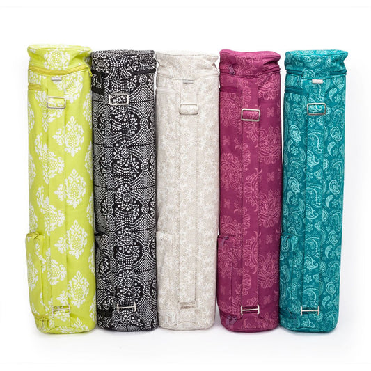 Maharaja Asana 60 Cotton Yoga Mat Bag - fits 60cm wide Yoga Mats
