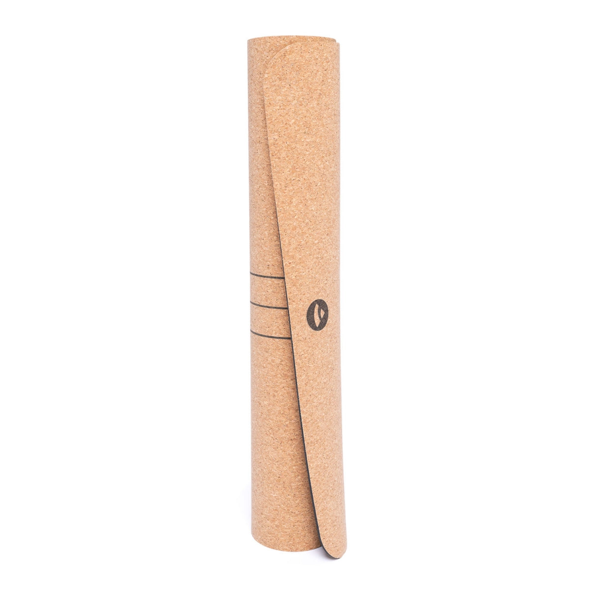 Cork Yoga Mat - Luna Align design - Natural Rubber underside - 4mm Thick