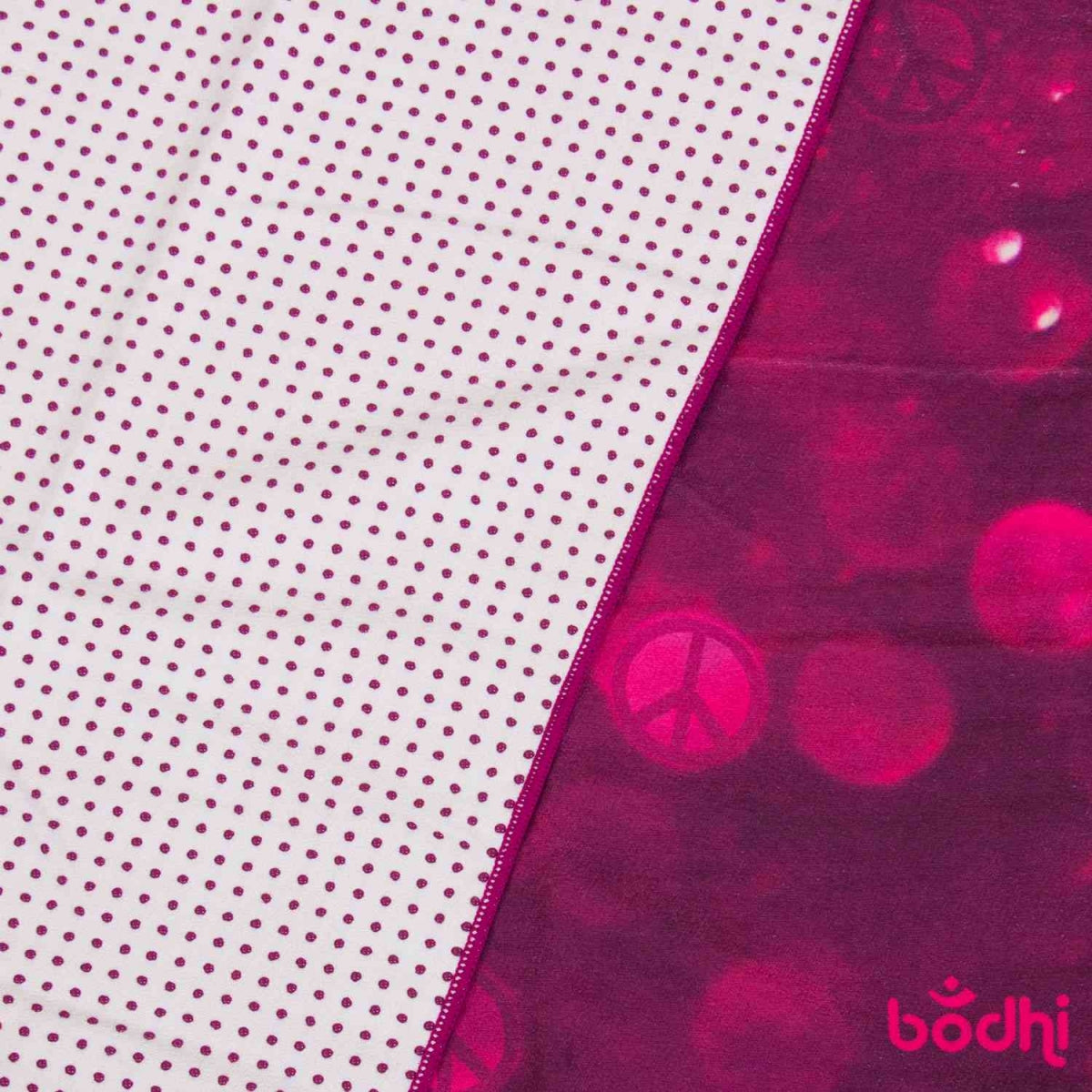 Hot Yoga Grip Towel² with anti-slip Silicone Dots | Drops of Peace print design
