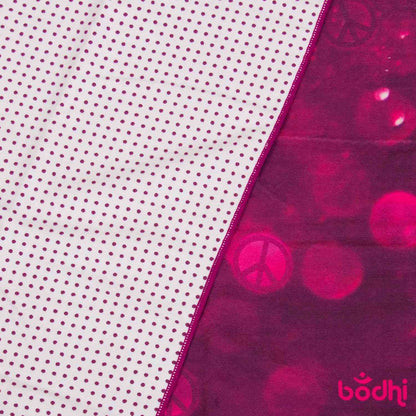 Hot Yoga Grip Towel² with anti-slip Silicone Dots | Drops of Peace print design