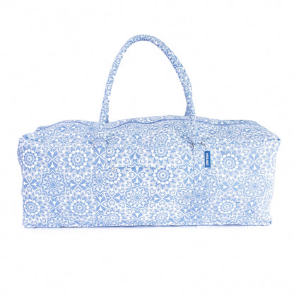 Light Blue Mandala Print Yoga and Pilates Large Equipment Kit Bag