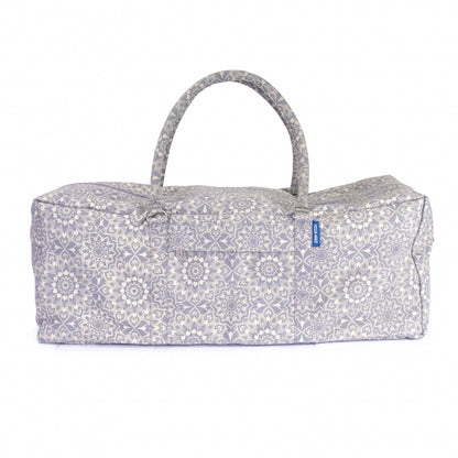 Grey Mandala Print Yoga and Pilates Large Equipment Kit Bag