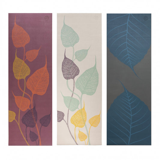 Tree Leaf and Leaves Pattern Yoga Mats - Leela Collection