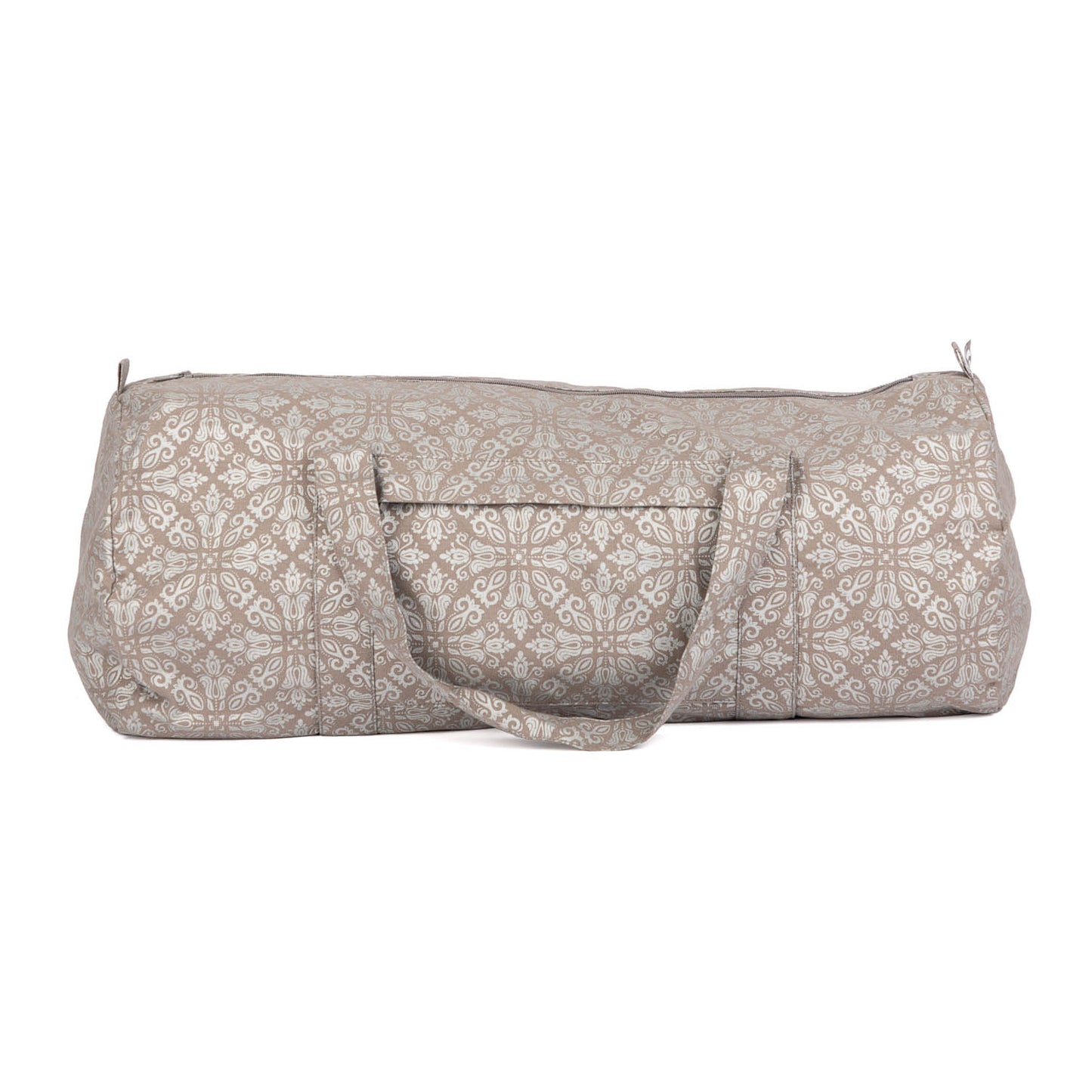 Taupe Silver Maharaja Cotton Hot Yoga Holdall Kit Bag