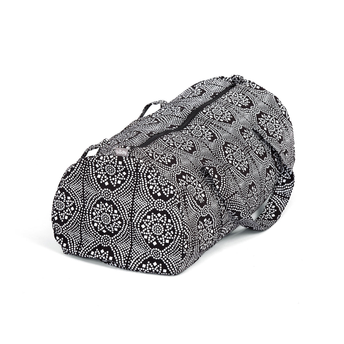 Black and White Maharaja Cotton Hot Yoga Holdall Kit Bag