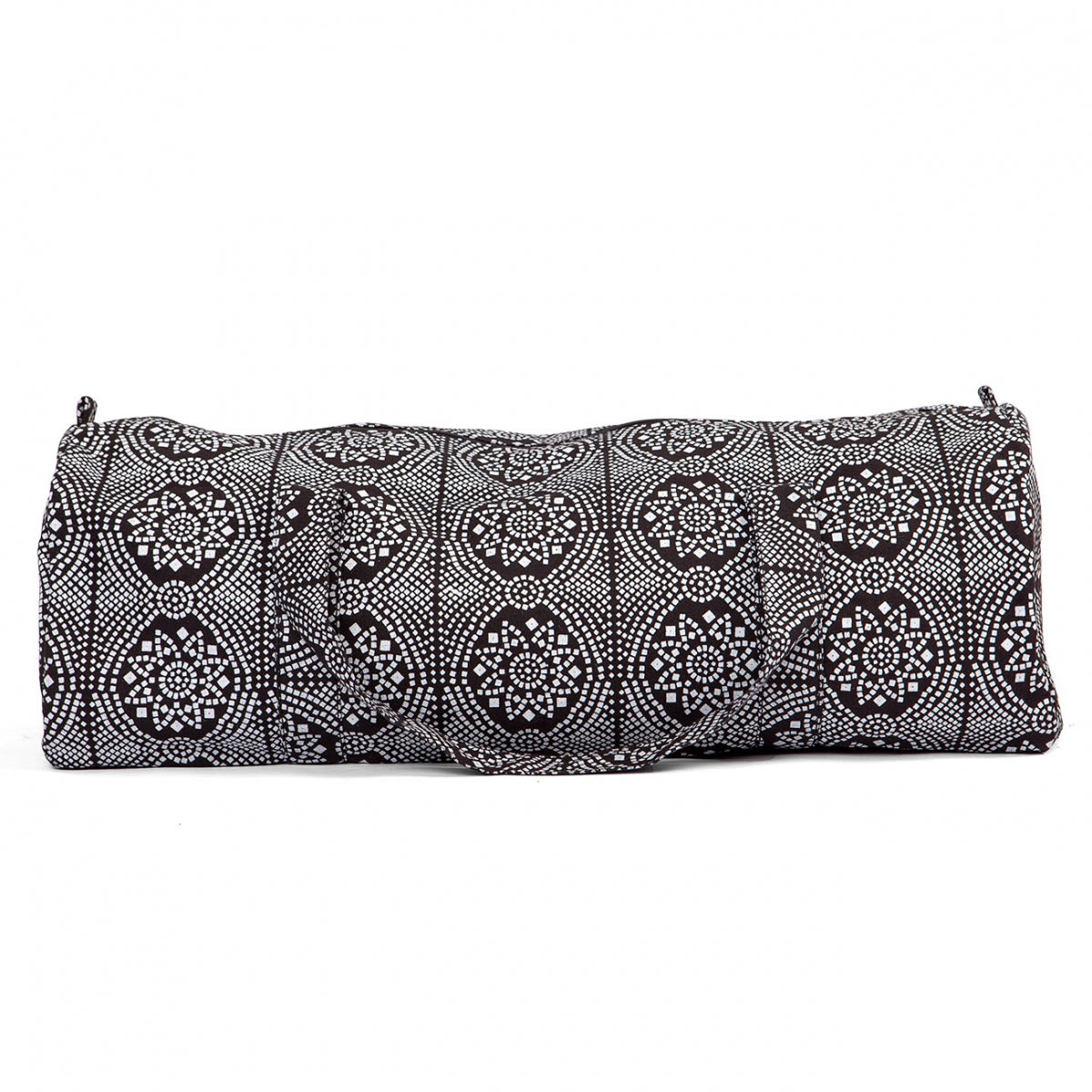 Black and White Maharaja Cotton Hot Yoga Holdall Kit Bag