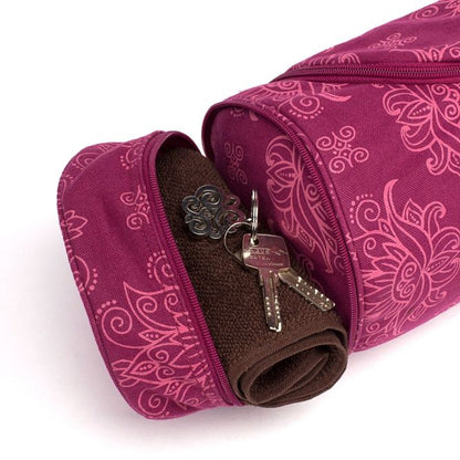 EXTRA LONG Maharaja Asana 80 Cotton Yoga Mat Bag - fits 80cm wide Yoga Mats