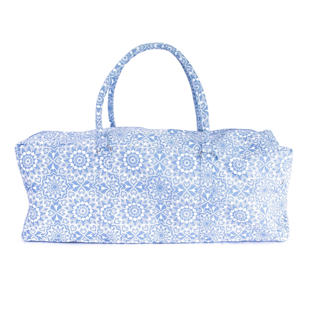 Light Blue Mandala Print Yoga and Pilates Large Equipment Kit Bag