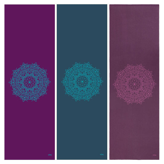 Mandala Print Pattern Yoga Mats - Leela Collection