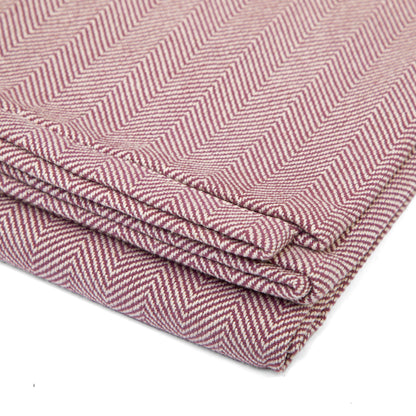 200cm EXTRA LONG Traditional NIDRA Herringbone patterned Cotton Yoga Blanket