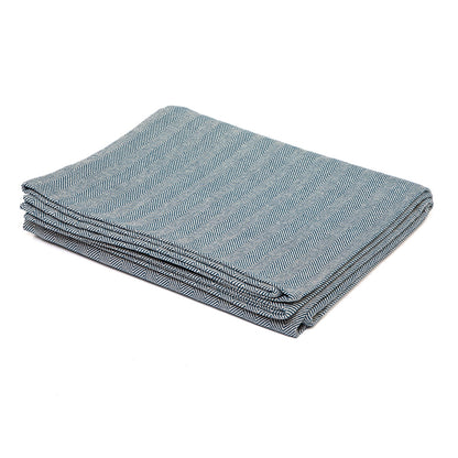 200cm EXTRA LONG Traditional NIDRA Herringbone patterned Cotton Yoga Blanket