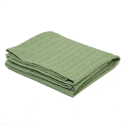200cm EXTRA LONG Traditional NIDRA Herringbone patterned Cotton Yoga Blanket