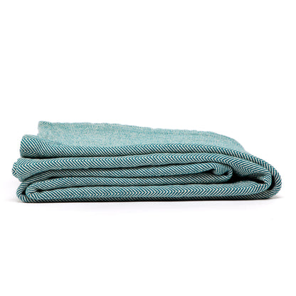 200cm EXTRA LONG Traditional NIDRA Herringbone patterned Cotton Yoga Blanket