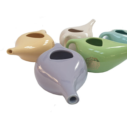 TEACHER PACK of 10 | Nasal Neti Pot with Mandala Pattern | Ceramic Neti Pot