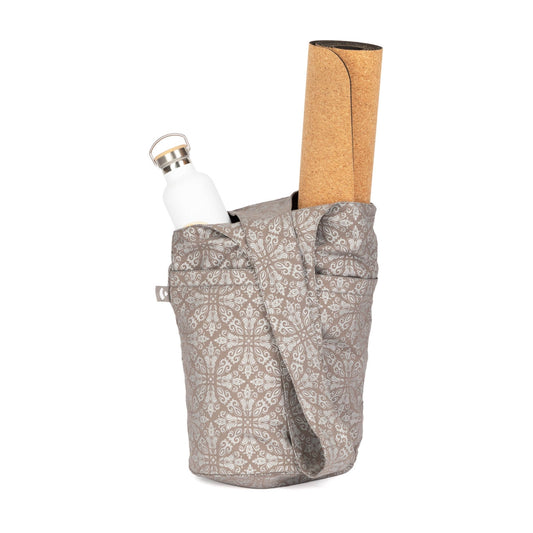 RAJA Silver Grey print Maharaja Slouchy Yoga Holdall Kit Bag