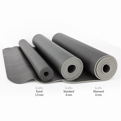 XL XW EcoPRO Natural Rubber Standard Yoga Mat - 4mm Thick - 200cm EXTRA LONG and 66cm EXTRA WIDE