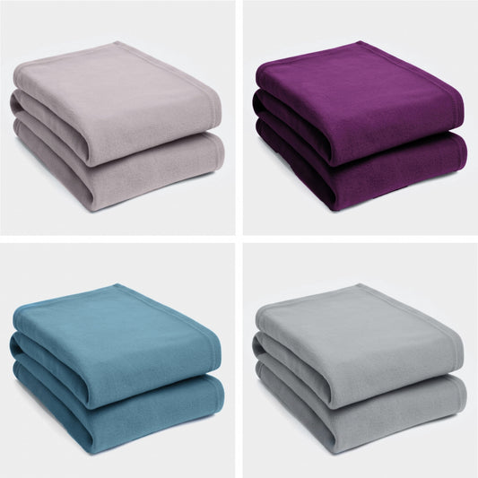 TEACHER PACK of 4 | 150cm Lightweight Yoga Fleece Blankets