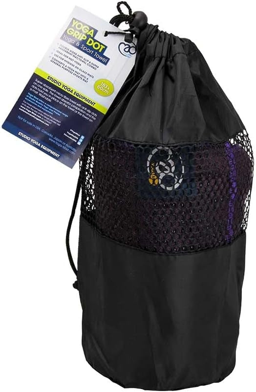 Hot Yoga GRIP TOWEL with anti-slip Silicone Dots | Plain colour