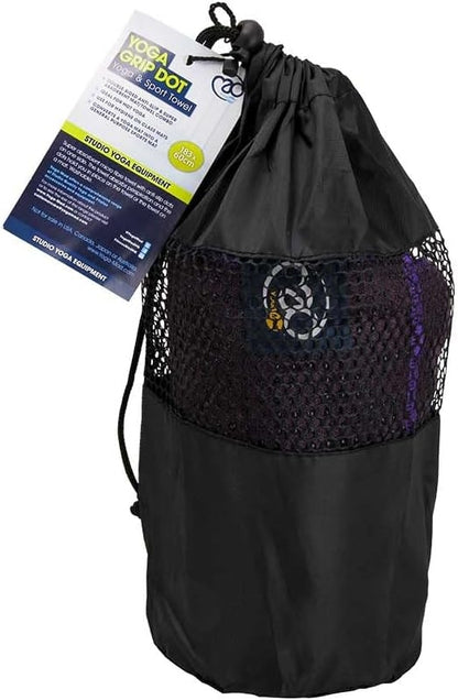 Hot Yoga GRIP TOWEL with anti-slip Silicone Dots | Plain colour