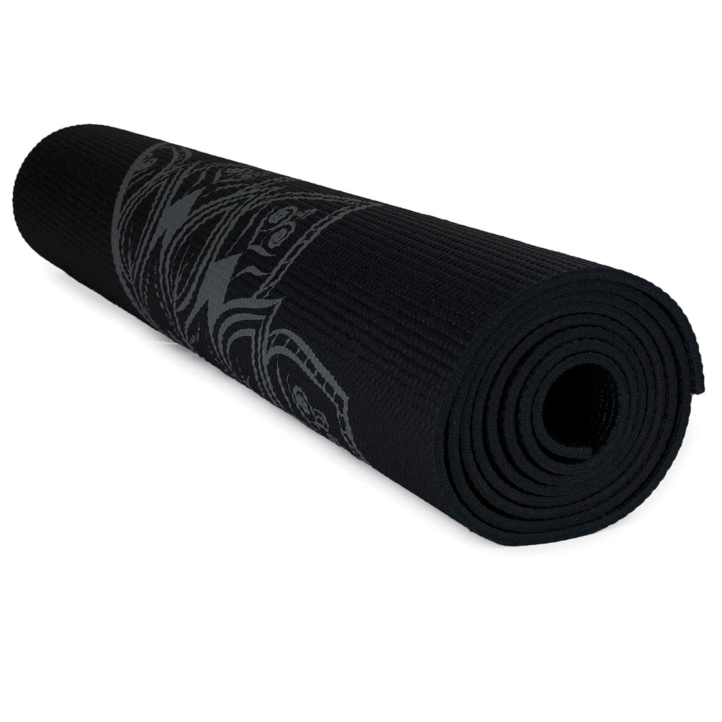 183cm Mandala Alignment Print Yoga Mat - 4mm