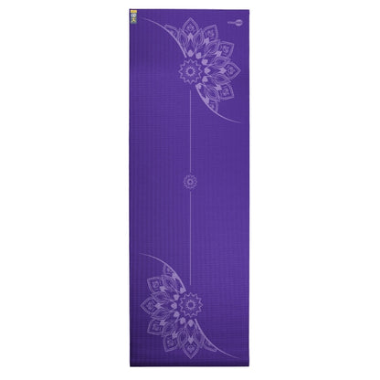 183cm Mandala Alignment Print Yoga Mat - 4mm