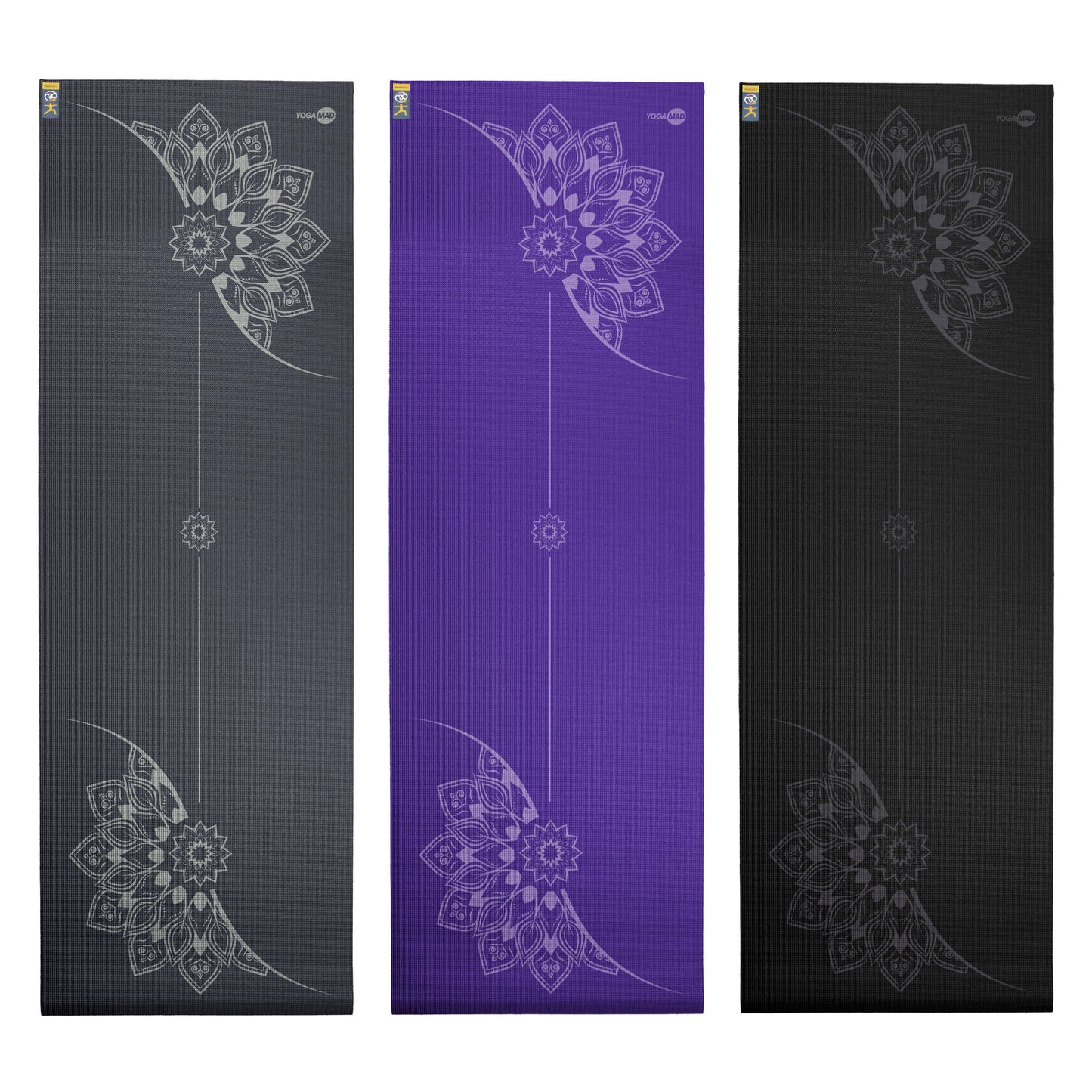 183cm Mandala Alignment Print Yoga Mat - 4mm