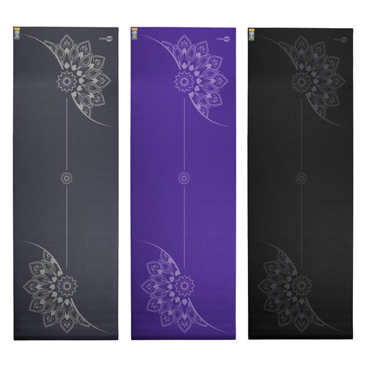 183cm Mandala Alignment Print Yoga Mat - 4mm