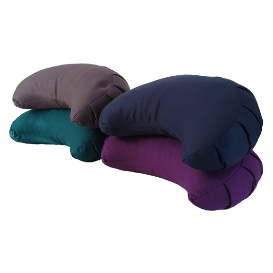Slim Buckwheat Crescent Zafu Meditation Cushion