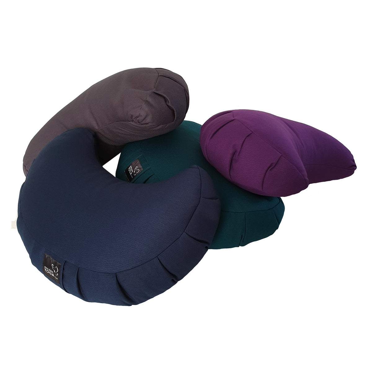 Slim Buckwheat Crescent Zafu Meditation Cushion