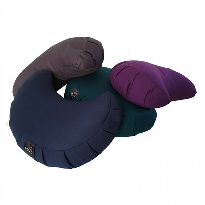 Slim Buckwheat Crescent Zafu Meditation Cushion
